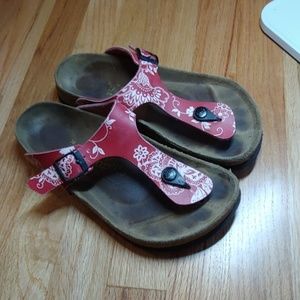 Floral patterned Birkenstocks